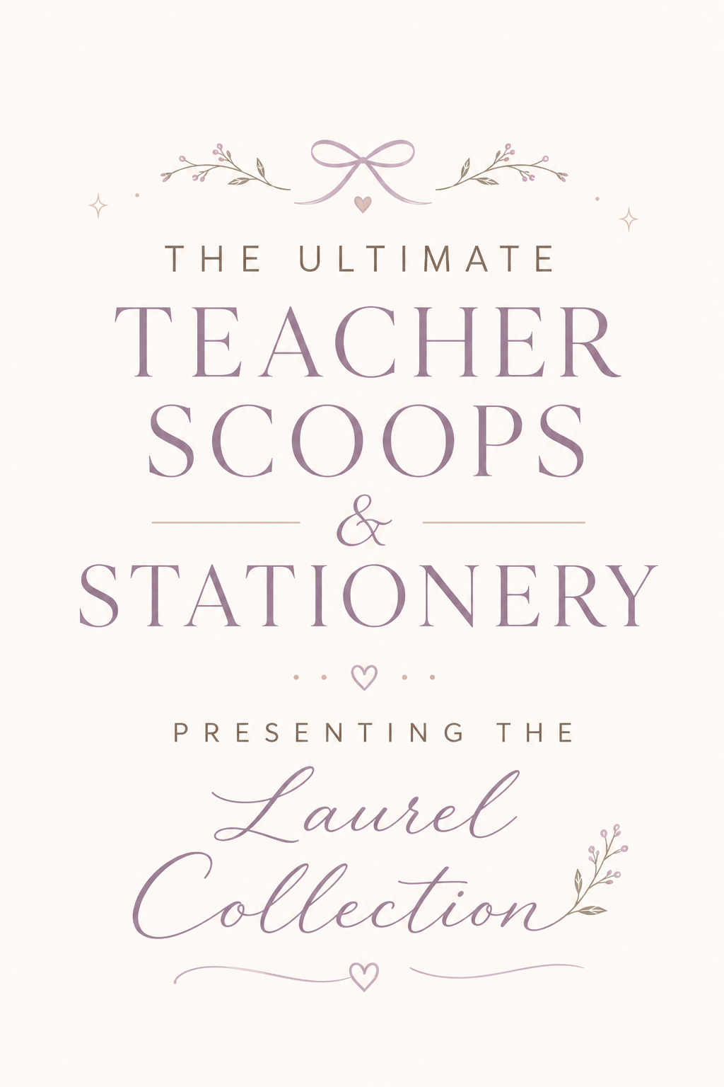 The Laurel Teacher Collection (Free Shipping & Packaging Video)